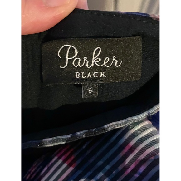 PARKER BLACK Printed Strapless High-Low Fit-And-Flare Dress - EUC - Picture 3 of 12